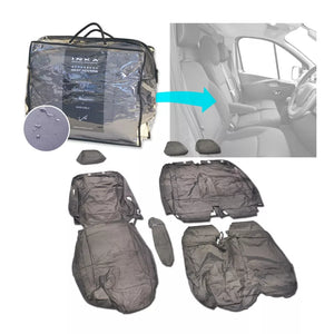 Nissan NV300 Front 1+2 Fully Tailored Waterproof Seat Covers Grey MY 14-21
