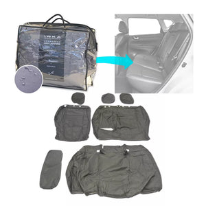 Nissan Pulsar Rear Set 60/40 Split Tailored Waterproof Seat Covers Grey MY14-16