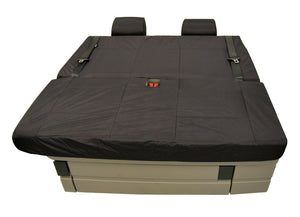 VW California Ocean/Beach/Surf Inka Fully Tailored Waterproof Seat Covers with ISOFIX Black Fits T6 & T5 2014 Onwards