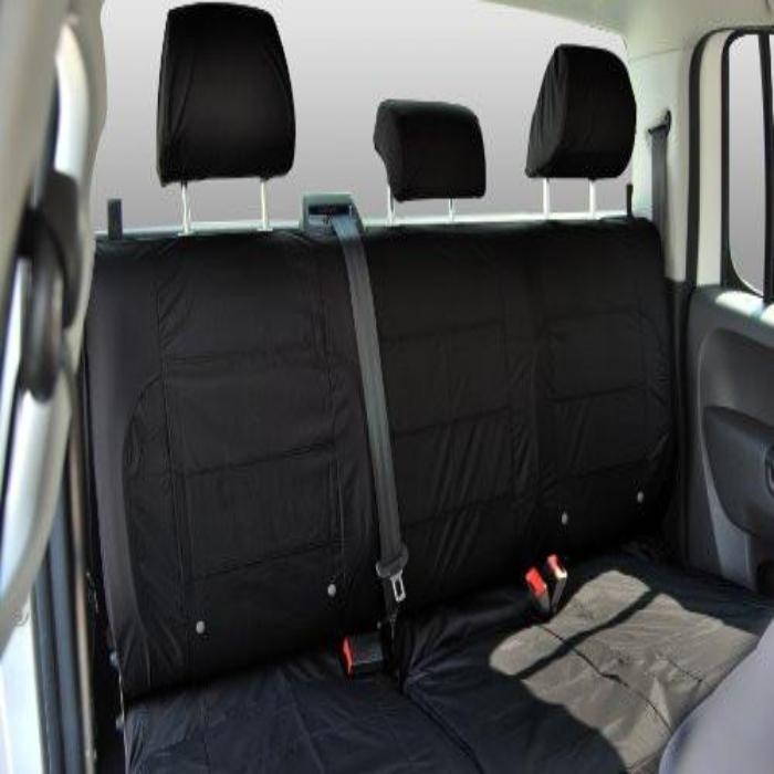 Nissan Micra Fully Tailored Waterproof Rear Triple Set Seat Cover 2007-2010 Heavy Duty Right Hand Drive Black