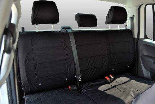 Honda Jazz Fully Tailored Waterproof Rear Second Row Single and Double Set Seat Covers 2007 Onwards Heavy Duty Right Hand Drive Black