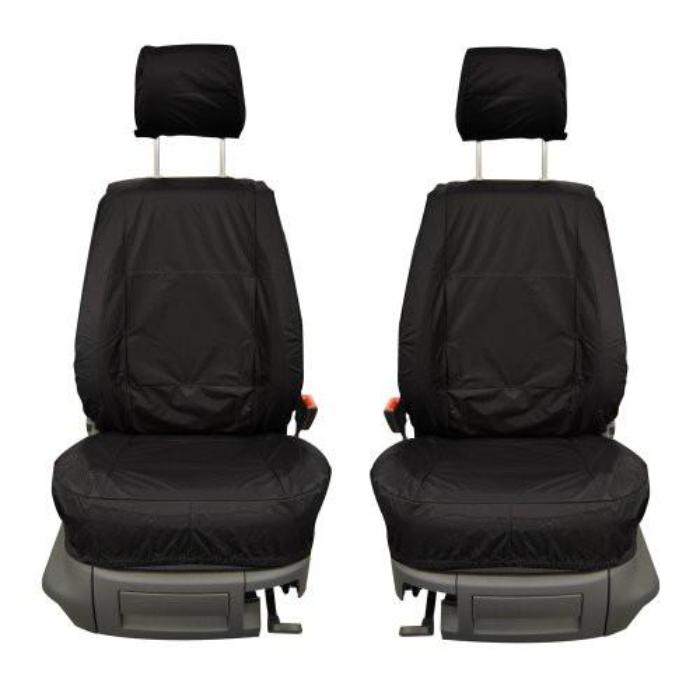 Vauxhall Combo Fully Tailored Waterproof Front Single Set Seat Covers 2011 Onwards Heavy Duty Right Hand Drive Black