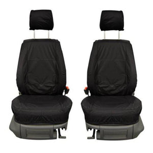 Fiat Doblo Fully Tailored Waterproof Front Single Set Seat Covers 2000 - 2009 Heavy Duty Right Hand Drive Black