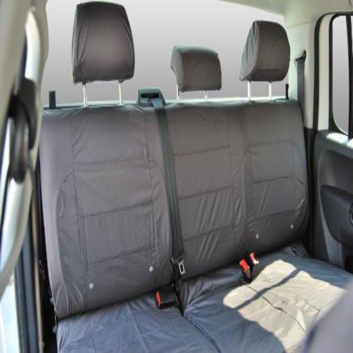 Nissan Micra Fully Tailored Waterproof Rear Second Row Triple Set Seat Covers 2007-2010 Heavy Duty Right Hand Drive Grey