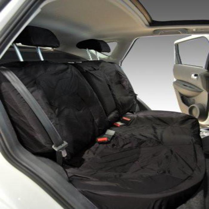 Nissan Qashqai Fully Tailored Waterproof 2nd Row Rear Set Seat Covers 2010 Onwards Heavy Duty Right Hand Drive Black