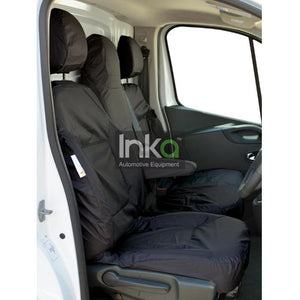 INKA Tailored Waterproof Vauxhall Vivaro Front 1+2 Double Seat Covers 2014-2016