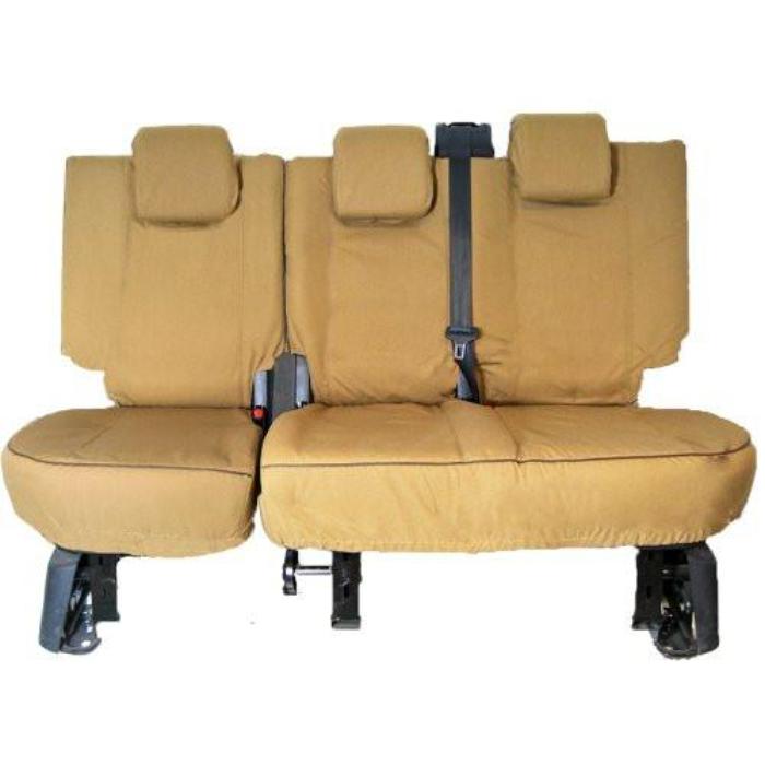 Land Rover Discovery 1 Fully Tailored Inka Heavy Duty Trail Canvas Rear Set Tough Seat Covers 1989 - 1998 Right Hand Drive