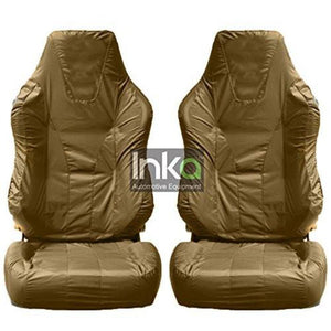 Recaro Sportster Fully Tailored Inka Waterproof Front Single Set Seat Covers 2001 - 2015 Heavy Duty Right Hand Drive Beige