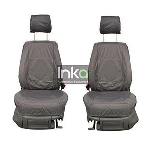 Vauxhall Combo Inka Fully Tailored Waterproof Front Single Set Seat Covers 2011 Onwards Heavy Duty Right Hand Drive Grey