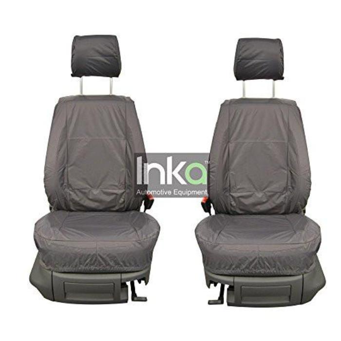 Isuzu Rodeo D Max Fully Tailored Waterproof Front Set Seat Covers MY01-2012 Onwards Heavy Duty Right Hand Drive Grey