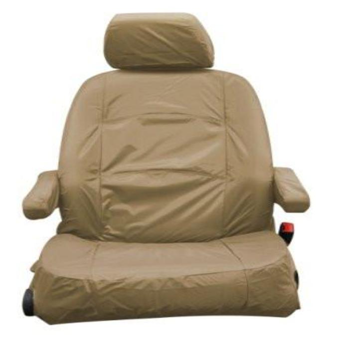 Mercedes Vito Fully Tailored Waterproof Front Single Set Seat Cover 2006 Onwards Heavy Duty Right Hand Drive Beige