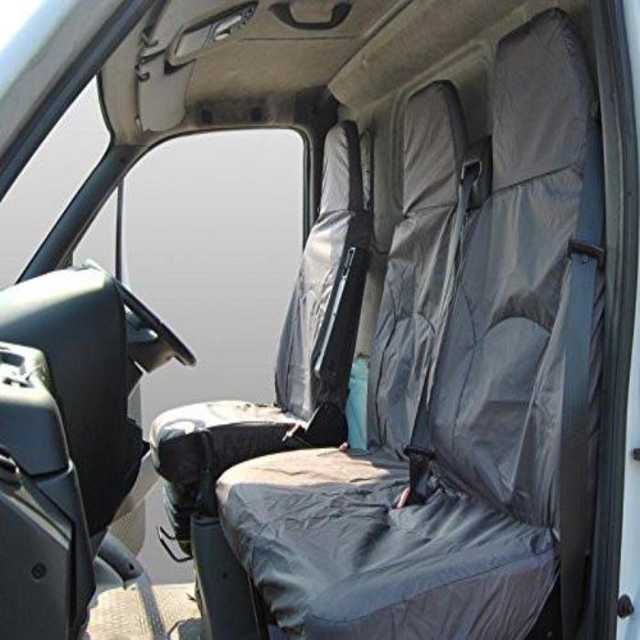 Iveco Daily Fully Tailored Waterproof Front Set Seat Covers 2006 - 2011 Heavy Duty Right Hand Drive Grey