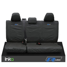 Load image into Gallery viewer, VW CADDY MAXI LIFE KOMBI INKA TAILORED WATERPROOF SEAT COVERS R-LINE EMBROIDERY [Choice of 3 Colours]
