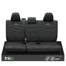 Load image into Gallery viewer, VW CADDY MAXI LIFE KOMBI INKA TAILORED WATERPROOF SEAT COVERS R-LINE EMBROIDERY [Choice of 3 Colours]
