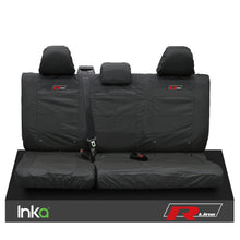Load image into Gallery viewer, VW CADDY MAXI LIFE KOMBI INKA TAILORED WATERPROOF SEAT COVERS R-LINE EMBROIDERY [Choice of 3 Colours]
