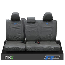 Load image into Gallery viewer, VW CADDY MAXI LIFE KOMBI INKA TAILORED WATERPROOF SEAT COVERS R-LINE EMBROIDERY [Choice of 3 Colours]
