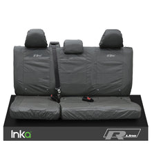 Load image into Gallery viewer, VW CADDY MAXI LIFE KOMBI INKA TAILORED WATERPROOF SEAT COVERS R-LINE EMBROIDERY [Choice of 3 Colours]
