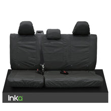 Load image into Gallery viewer, VW CADDY MAXI LIFE KOMBI INKA TAILORED WATERPROOF SEAT COVERS R-LINE EMBROIDERY [Choice of 3 Colours]
