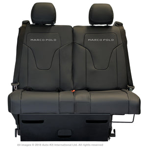 INKA Tailored Mercedes Benz Marco Polo Front & Rear Black Leatherette Seat Covers