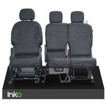 Load image into Gallery viewer, Citroen Berlingo Front Row Inka Fully Tailored Set Waterproof Seat Covers Black
