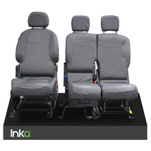 Load image into Gallery viewer, Citroen Berlingo Front Row Inka Fully Tailored Set Waterproof Seat Covers Grey
