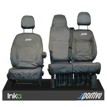 Load image into Gallery viewer, VAUXHALL VIVARO B X82 INKA FRONT TAILORED SEAT COVERS MODEL YEARS 2014-2018 &quot;SPORTIVE&quot; EMBROIDERY [Choice of 7 Colours]
