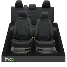 Load image into Gallery viewer, VW CADDY MAXI LIFE KOMBI INKA TAILORED WATERPROOF SEAT COVERS R-LINE EMBROIDERY [Choice of 3 Colours]
