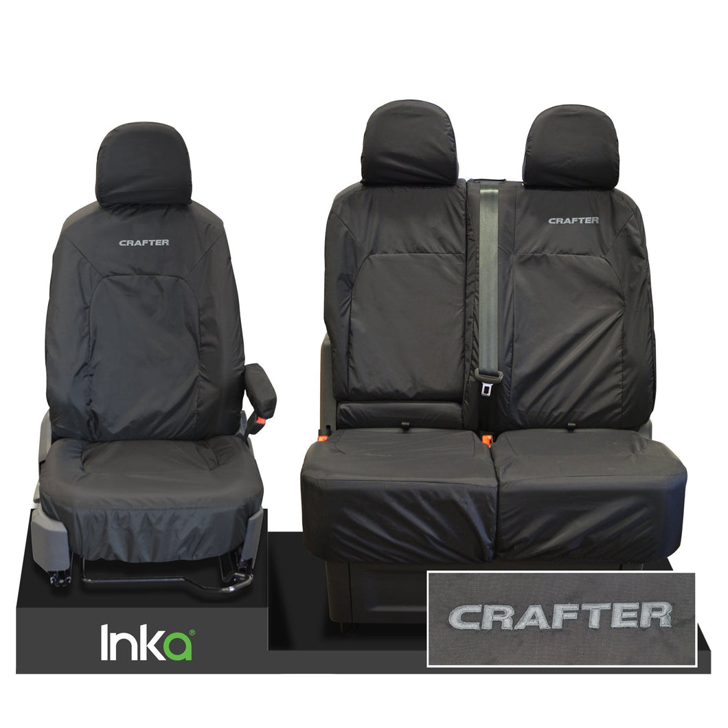 VW Crafter MK2 Front INKA Tailored Waterproof Seat Covers MY 2018 onwards [Choice of 2 Colours]