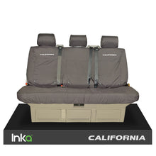 Load image into Gallery viewer, VW CALIFORNIA OCEAN/COAST/BEACH/SURF T5.1,T6,T6.1 FRONT REAR TAILORED SEAT COVERS WITH ISOFIX GREY
