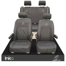 Load image into Gallery viewer, VW California Ocean/Coast/Beach/Surf T5.1,T6,T6.1 Front Rear Tailored Seat Covers With ISOFIX Grey
