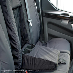 Ford Transit Custom Fully Tailored Waterproof Front Seat Cover Set 2012 Onwards Heavy Duty Right Hand Drive Black