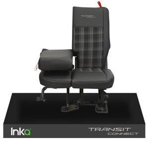 Ford Transit Connect Front Set Tailored Seat Covers Black OEM Leatherlook Vinyl