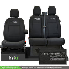 Load image into Gallery viewer, Ford Transit Custom Heavy Duty Front Seat Covers Genuine OEM MY 12-2023 [Choice of 6 Colours]
