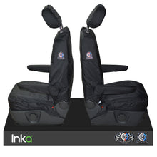 Load image into Gallery viewer, INKA Front 1+1 VW California T6.1,T6,T5.1 Herbie Tailored Waterproof seat covers Black
