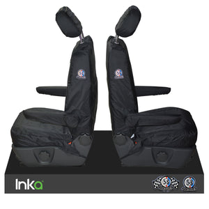 INKA Front 1+1 VW California T6.1,T6,T5.1 Herbie Tailored Waterproof seat covers Black