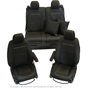 INKA Tailored Mercedes Benz Marco Polo Front & Rear Black Leatherette Seat Covers
