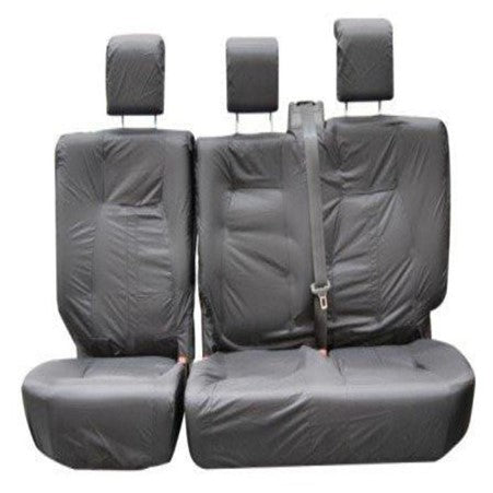 Land Rover Defender Rear Tailored Waterproof Seat Covers 2+1 MY 2007 - 2013 - Right Hand Drive In GREY