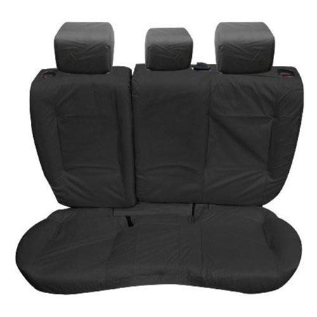 Range Rover Evoque Rear Set Inka Fully Tailored Waterproof Seat Cover In Black, 3 Door Right Hand Drive 2011-2015
