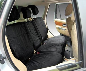 Land Rover Range Rover Sport Fully Tailored Waterproof Rear Second Row Single and Double Set Seat Covers 2005-2009 Heavy Duty Right Hand Drive Black
