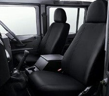 Land Rover Defender 90 110 130 Grey Waterproof Tailored Front Seat Covers Right Hand Drive 2007 - 2015