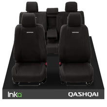 Load image into Gallery viewer, NISSAN QASHQAI - 1st Row 1+1 &amp; 2nd Row 2+1 - 60/40 Rear With Centre Armrest - Model Year 2013-2016 WITH QASHQAI EMB (Available In 2 Colours)
