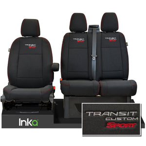 Ford Transit Custom Heavy Duty Front Seat Covers Genuine OEM MY 12-2023 [Choice of 6 Colours]