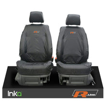 Load image into Gallery viewer, VW CADDY MAXI LIFE KOMBI INKA TAILORED WATERPROOF SEAT COVERS R-LINE EMBROIDERY [Choice of 3 Colours]
