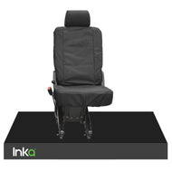 VW Transporter T5, T5.1 2nd Row Single INKA Tailored Waterproof Seat Cover Black MY-03-15