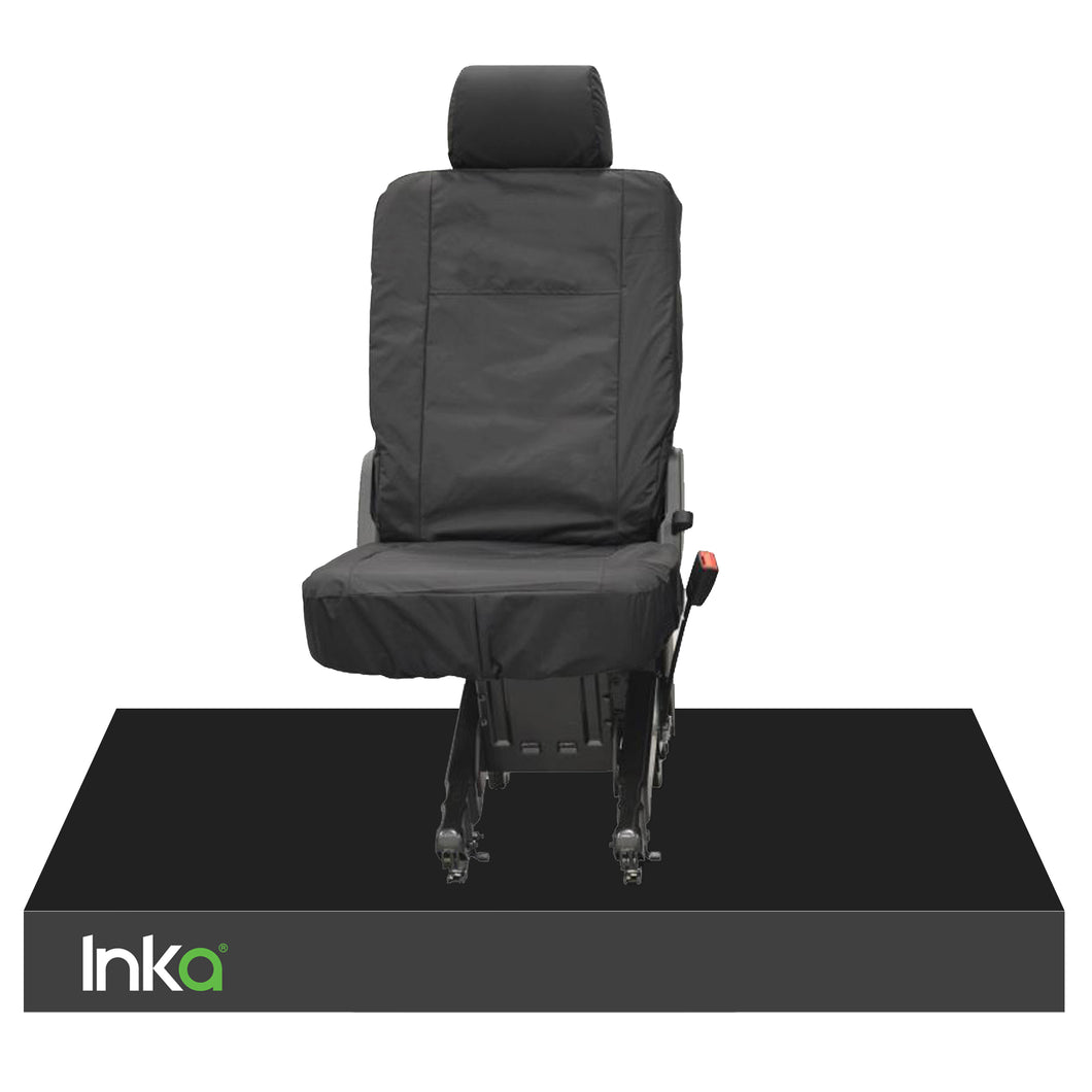 INKA Tailored VolksWagen (VW) T6 Transporter Van Waterproof Rear Single (Behind Driver) Seat Covers [Choice of 2 Colours]