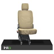 VW Transporter T5, T5.1 2nd Row Single INKA Tailored Waterproof Seat Cover Beige MY-03-15