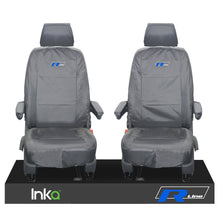 Load image into Gallery viewer, VW TRANSPORTER T6.1,T6,T5.1 KOMBI OR PANEL VAN INKA FRONT 1+1 WATERPROOF SEAT COVERS GREY
