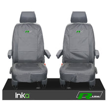 Load image into Gallery viewer, VW TRANSPORTER T6.1,T6,T5.1 KOMBI OR PANEL VAN INKA FRONT 1+1 WATERPROOF SEAT COVERS GREY
