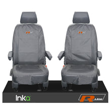 Load image into Gallery viewer, VW TRANSPORTER T6.1,T6,T5.1 KOMBI OR PANEL VAN INKA FRONT 1+1 WATERPROOF SEAT COVERS GREY

