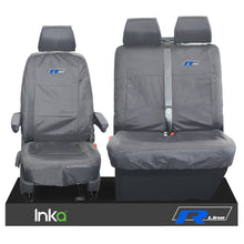 Load image into Gallery viewer, VW Transporter T6.1,T6,T5.1 Kombi Or Panel Van Inka Front 1+2 Waterproof Seat Covers Grey
